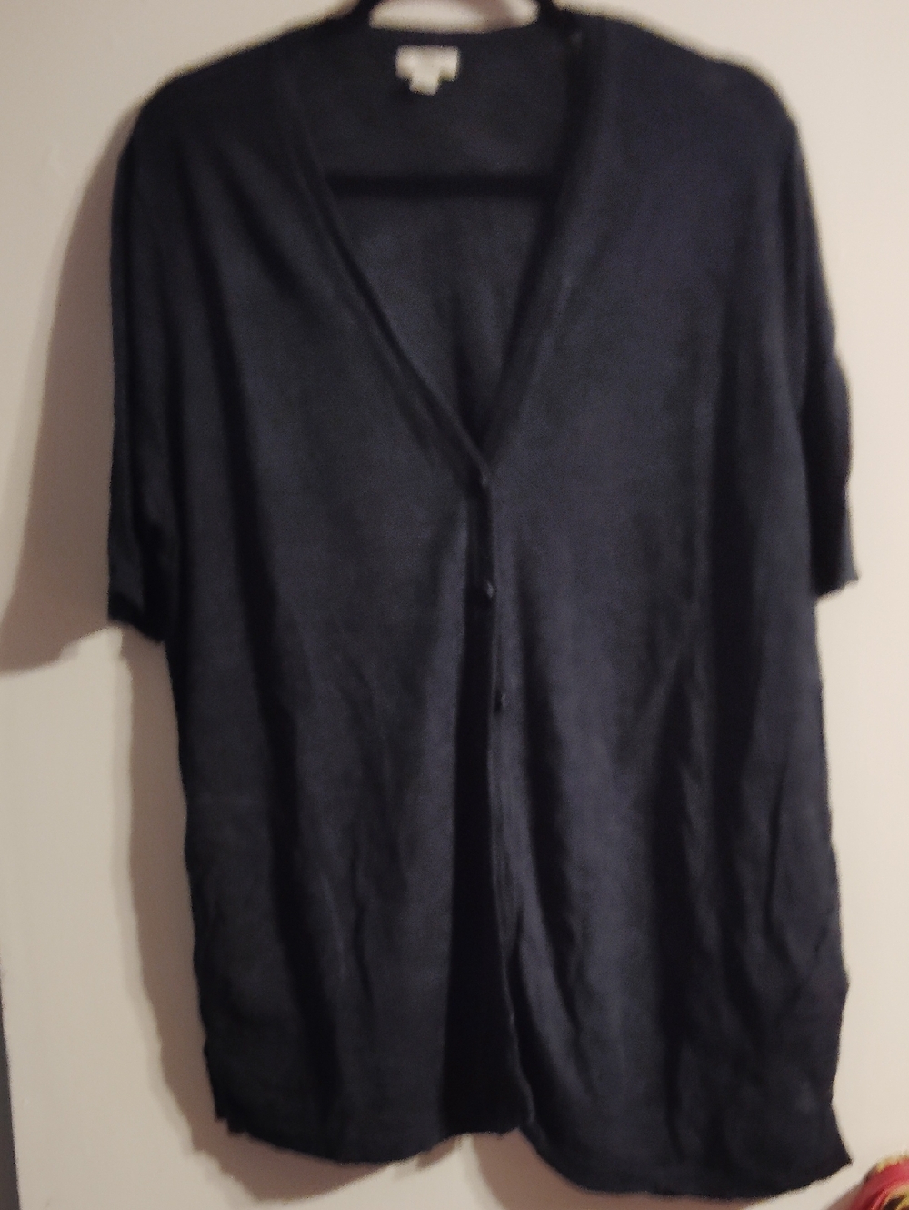 J. Jill Blue Lightweight Knit Cardigan